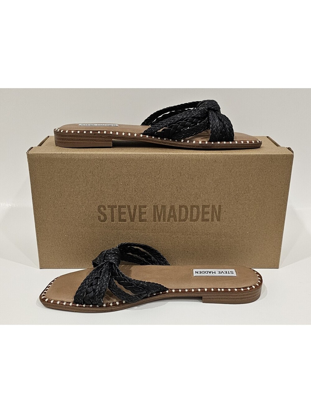 Steve Madden Wilmah Knotted Slide Sandals Size 8 - Picture 4 of 11